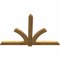 Ekena Millwork Redmond Rough Sawn Timber Gable Bracket, Western Red Cedar, 60"W x 40"H x 2"D x 4"F, 16/12 Pitch GBW060X40X0204RED00RWR - alternate 2